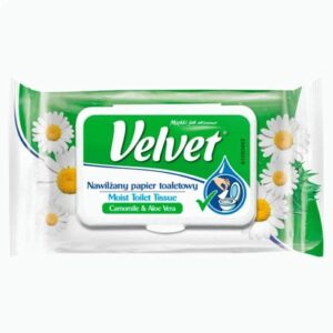 Nawilżany papier toaletowy marki Velvet